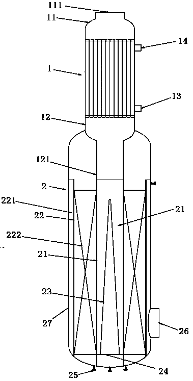 Radial fixed-bed dehydration reactor