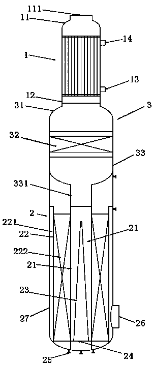 Radial fixed-bed dehydration reactor