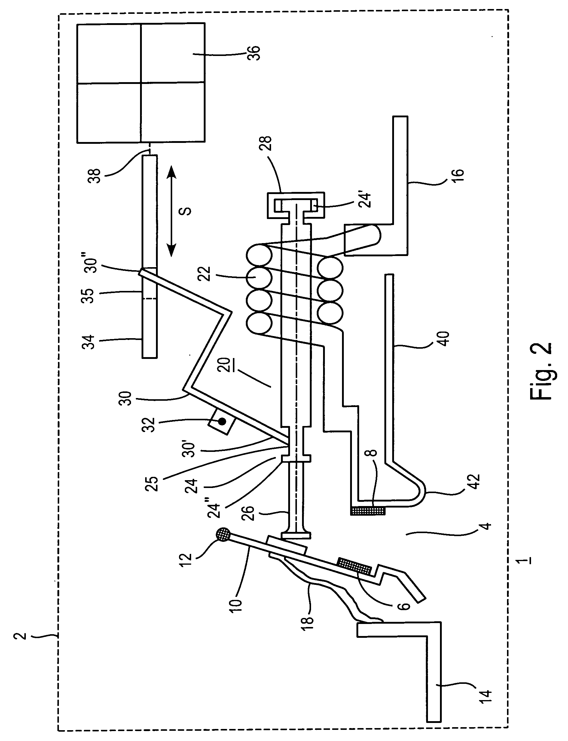 Magnetostrictive electrical switching device