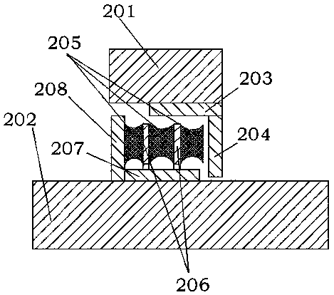 Nonlinear variable rigidity adjusting method for rubber and metal composite type spherical hinge