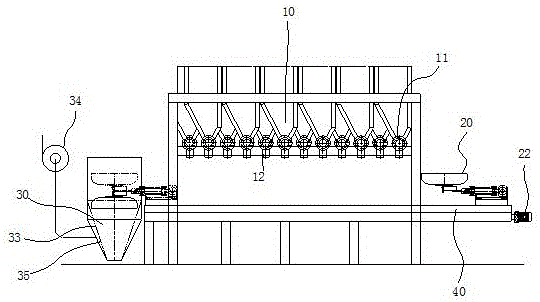 Movable and turnover automatic burdening mechanism