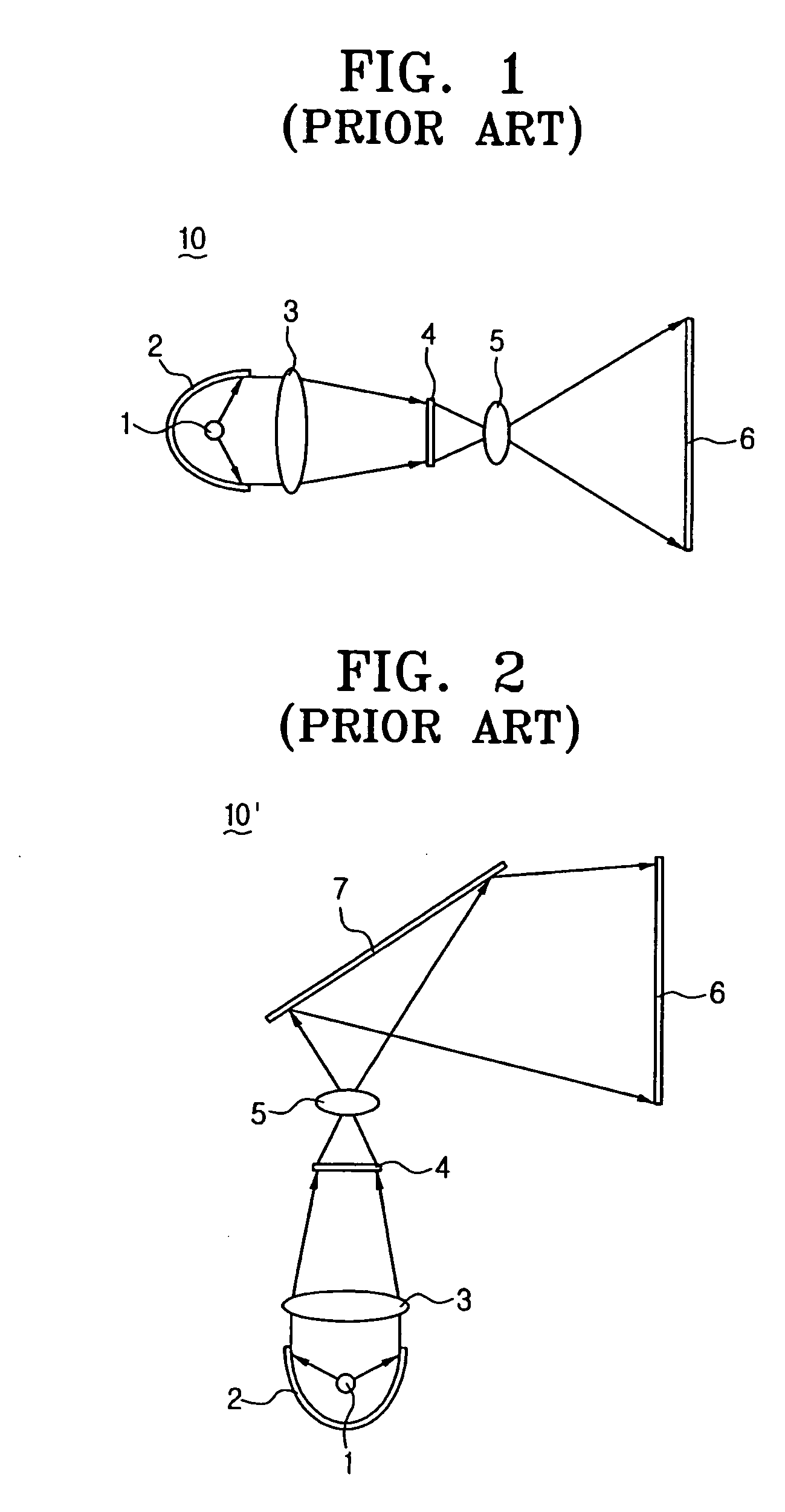 Optical projection system and image display device having the same