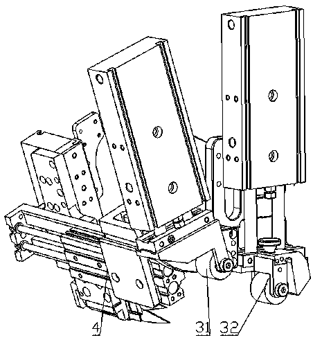 Coating tool for coating adhesive tape on edge-covered triangular window based on manipulator