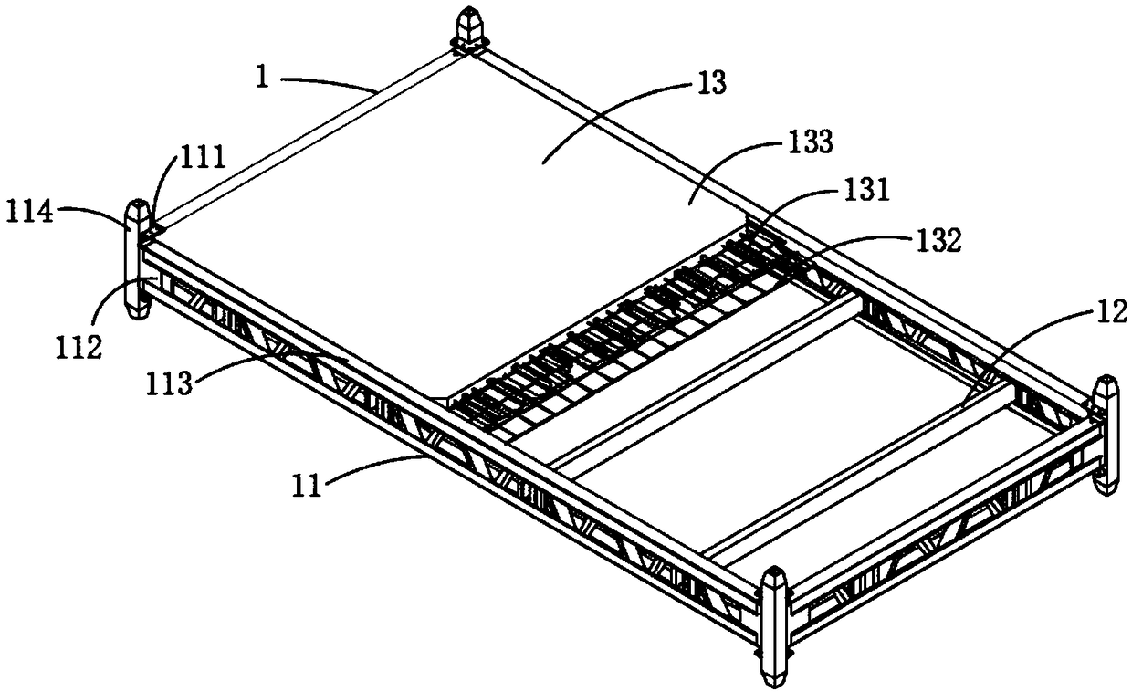 Integrated light truss beam composite floors and plug-in type connecting structure thereof