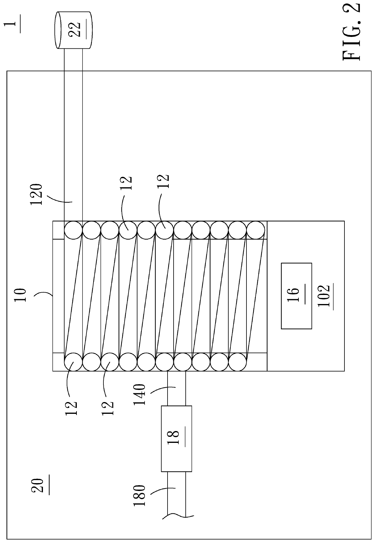 Temperature control device for fluids