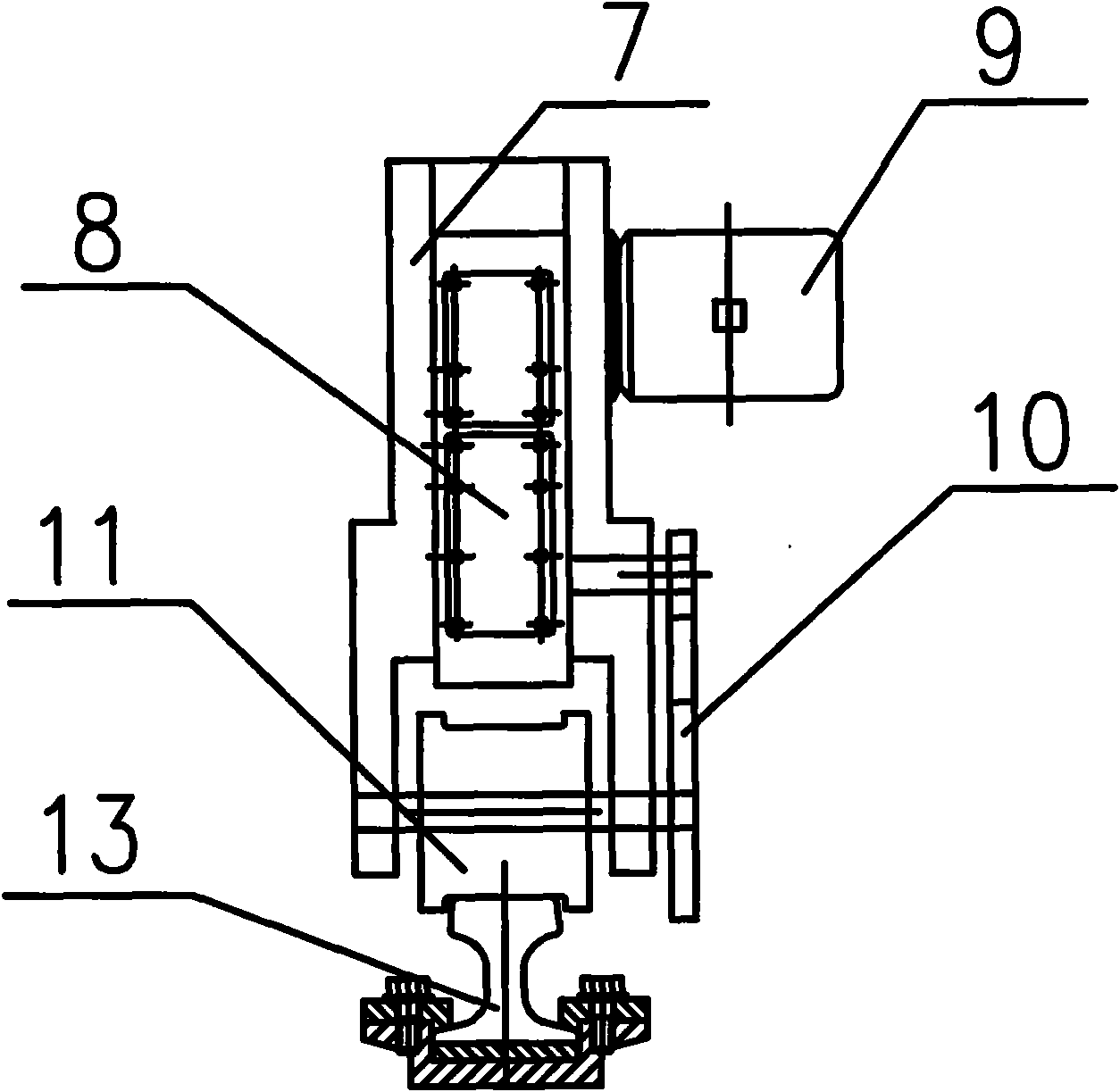 Rotary combined machine tool for processing oversized pitch plane