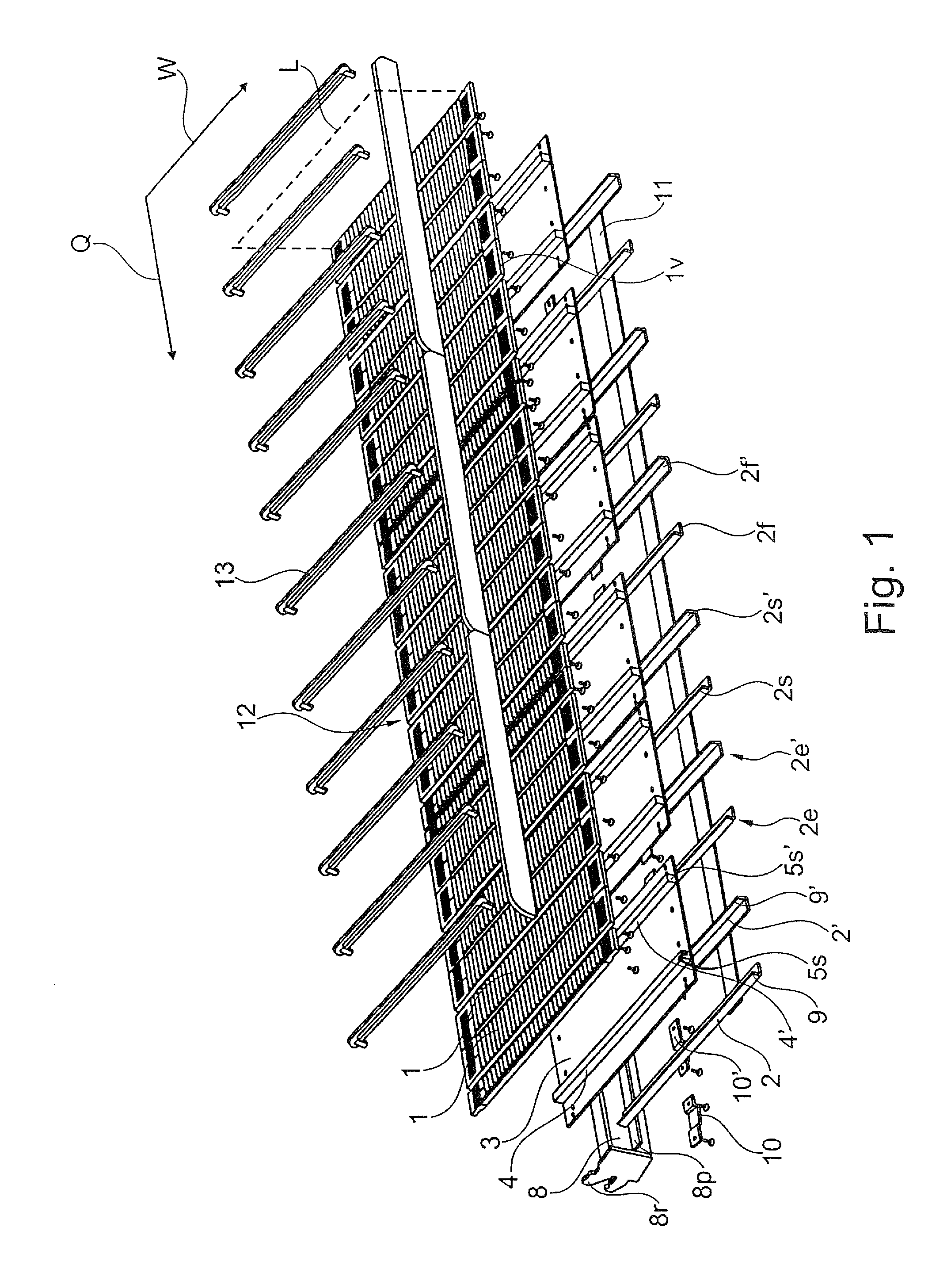 Goods feeding system for receiving and presenting goods
