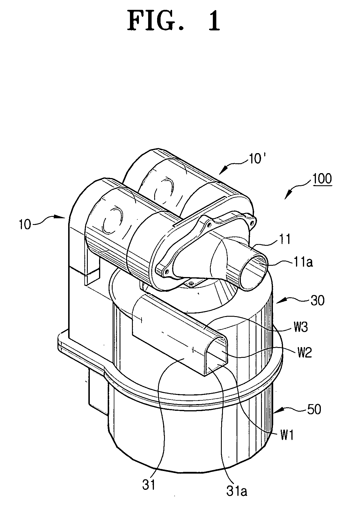 Multi cyclone vessel dust collecting apparatus for vacuum cleaner