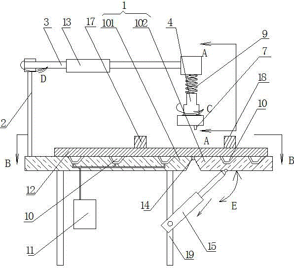 Glass segmentation processing device