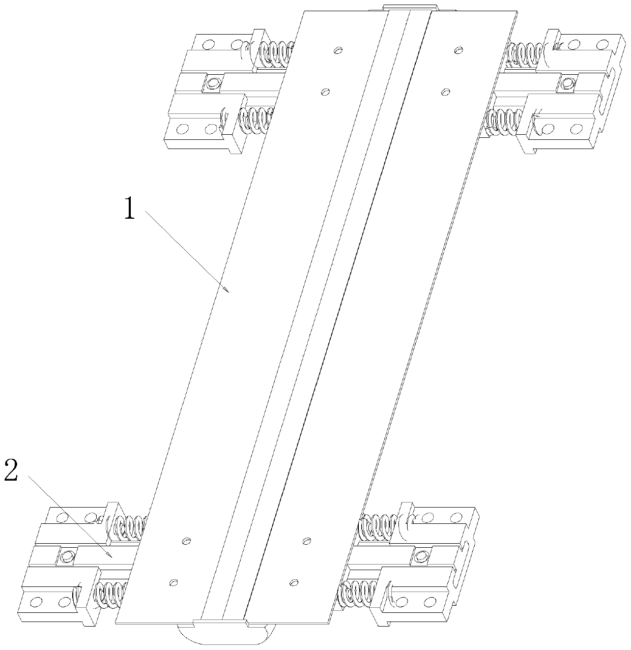 Wedge-shaped inward folding synchronous rotating mechanism