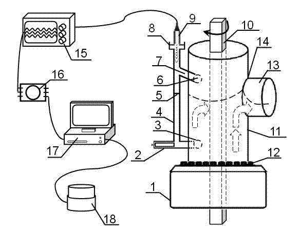 Device and method for measuring return flow of L-shaped communicating pipe drilling liquid