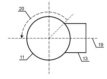 Device and method for measuring return flow of L-shaped communicating pipe drilling liquid