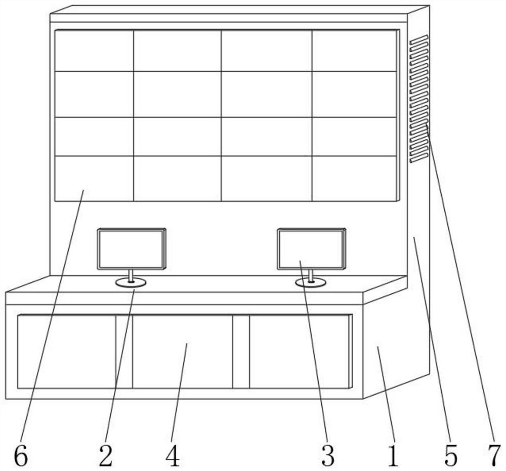 Intelligent monitoring large screen