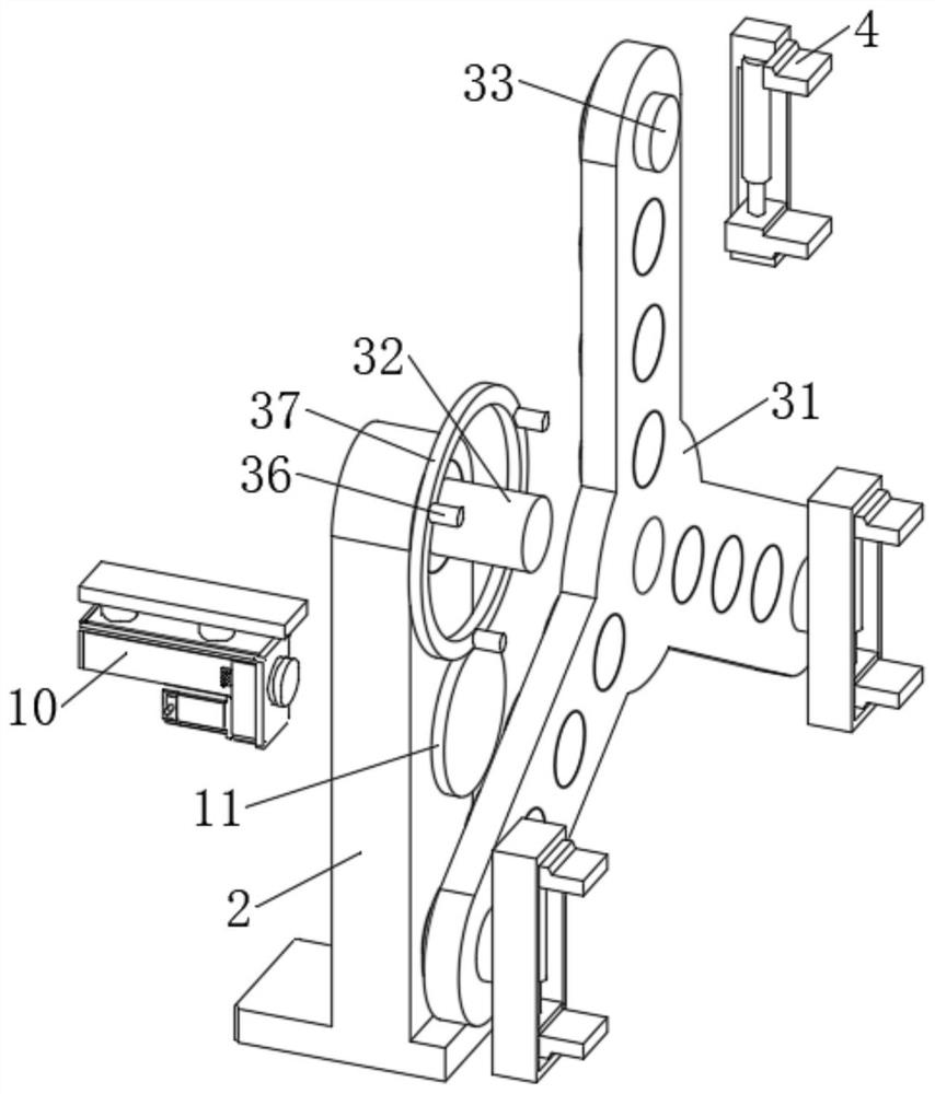 Processing device applied to carbon brush structure on brush motor