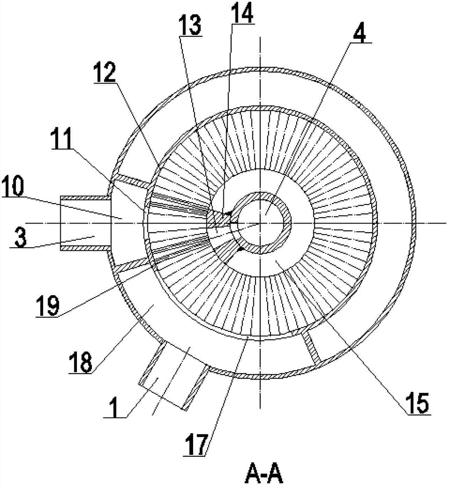 Radial flow type self-pressurization air wave refrigerating device and refrigerating method thereof