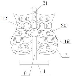 A curved sapling straightening device for forestry planting