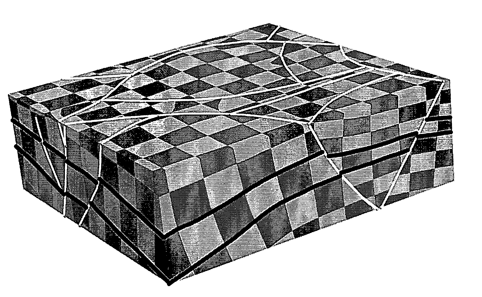 Method for building a three dimensional cellular partition of a geological domain