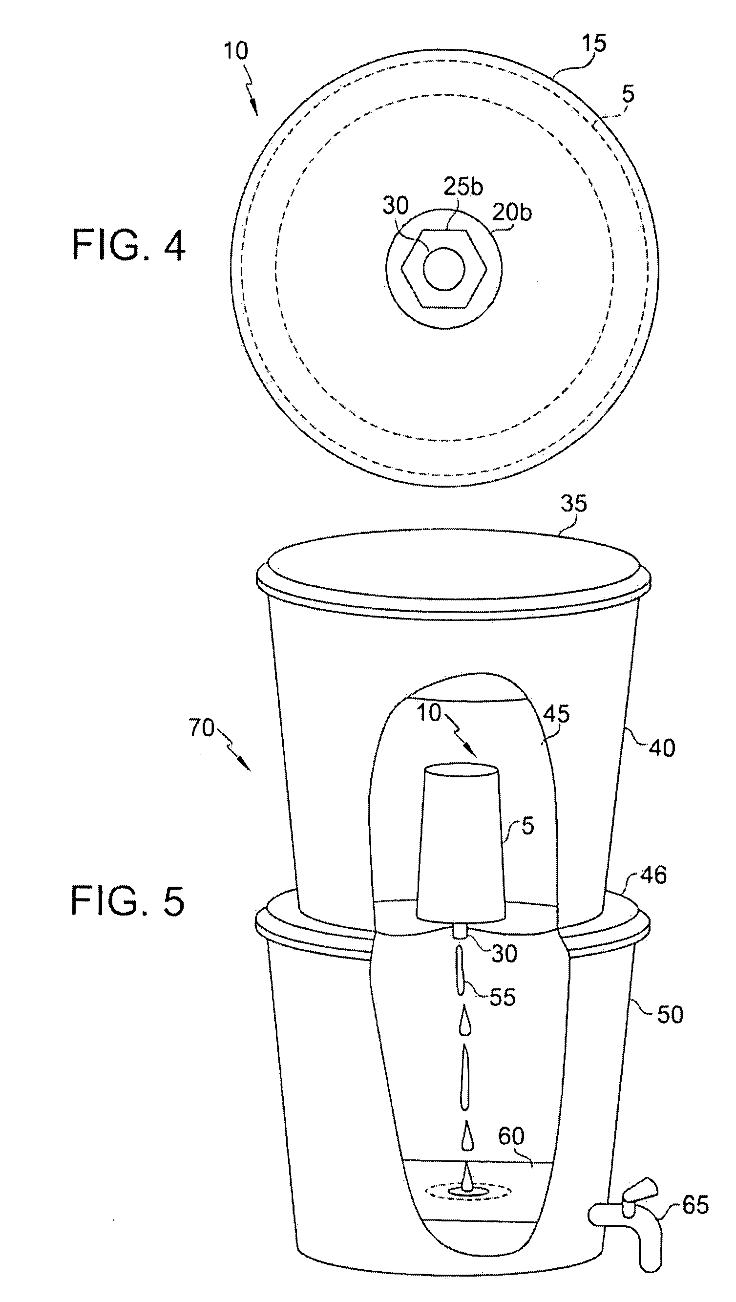 Porous Grog Composition, Water Purification Device Containing the Grog and Method for Making Same