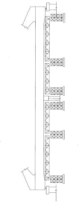 Method for building prestressed concrete through bowstring arch bridge