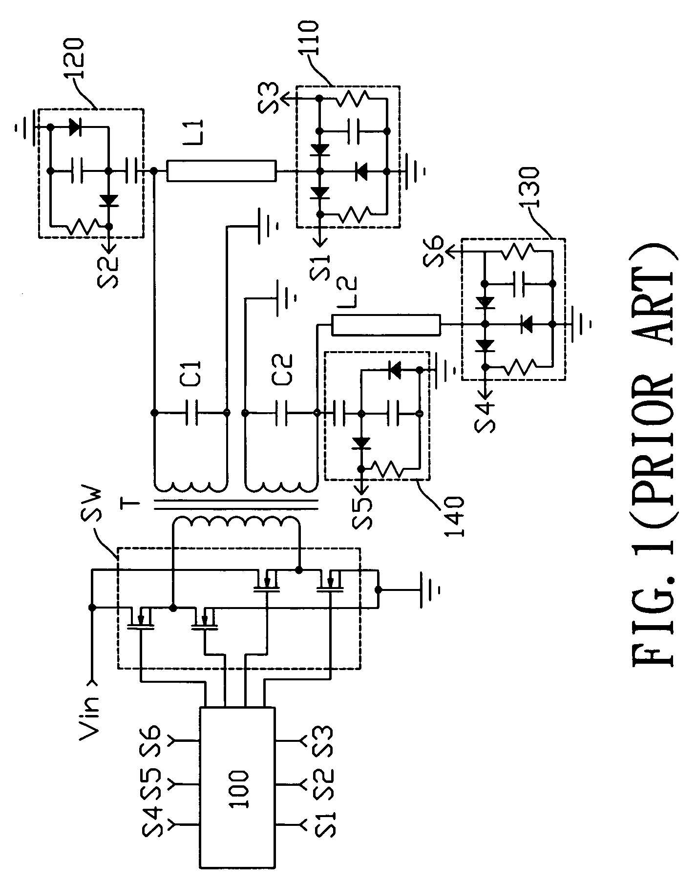 Fluorescent lamp driving circuit