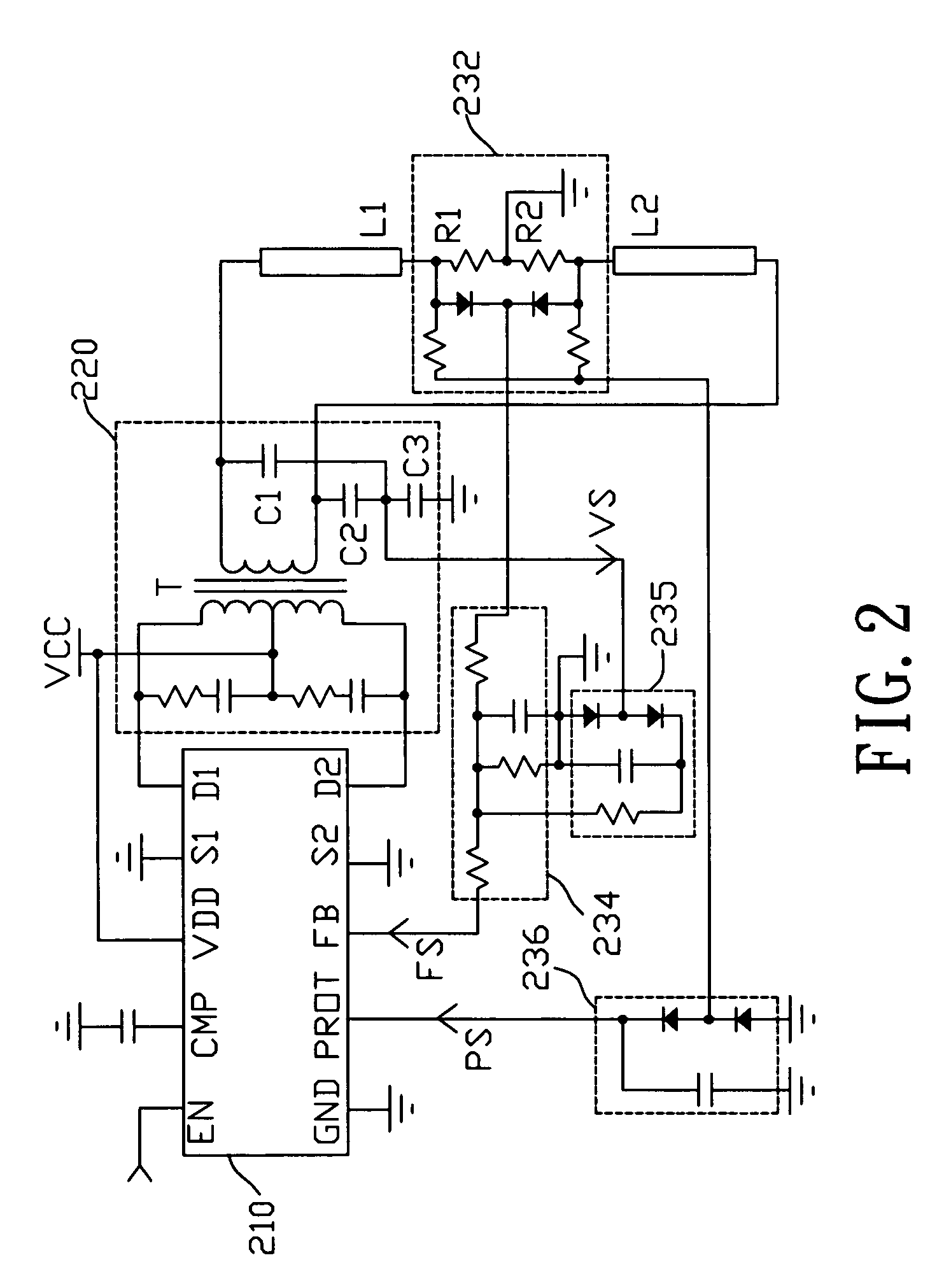 Fluorescent lamp driving circuit