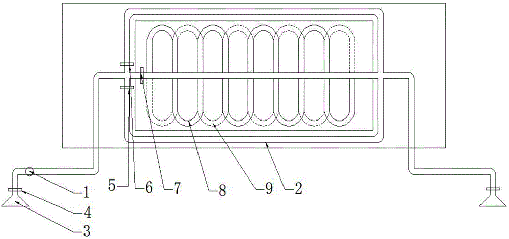 Single water turbine side water-inlet/outlet-type decentralized output system with power generating function