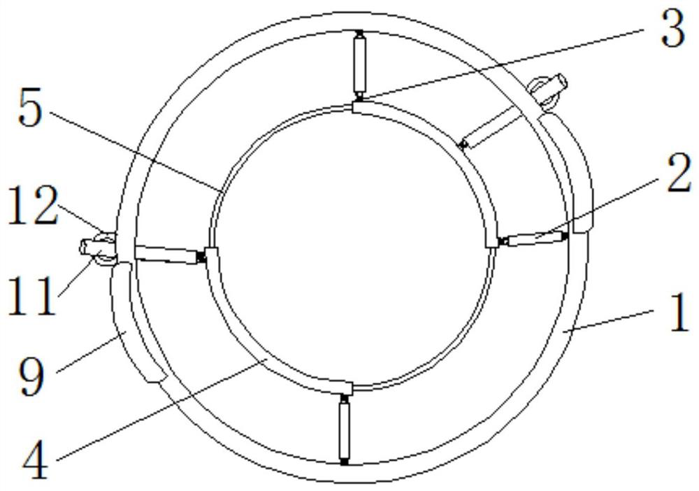 A bowl clamp suitable for narrow clamping space