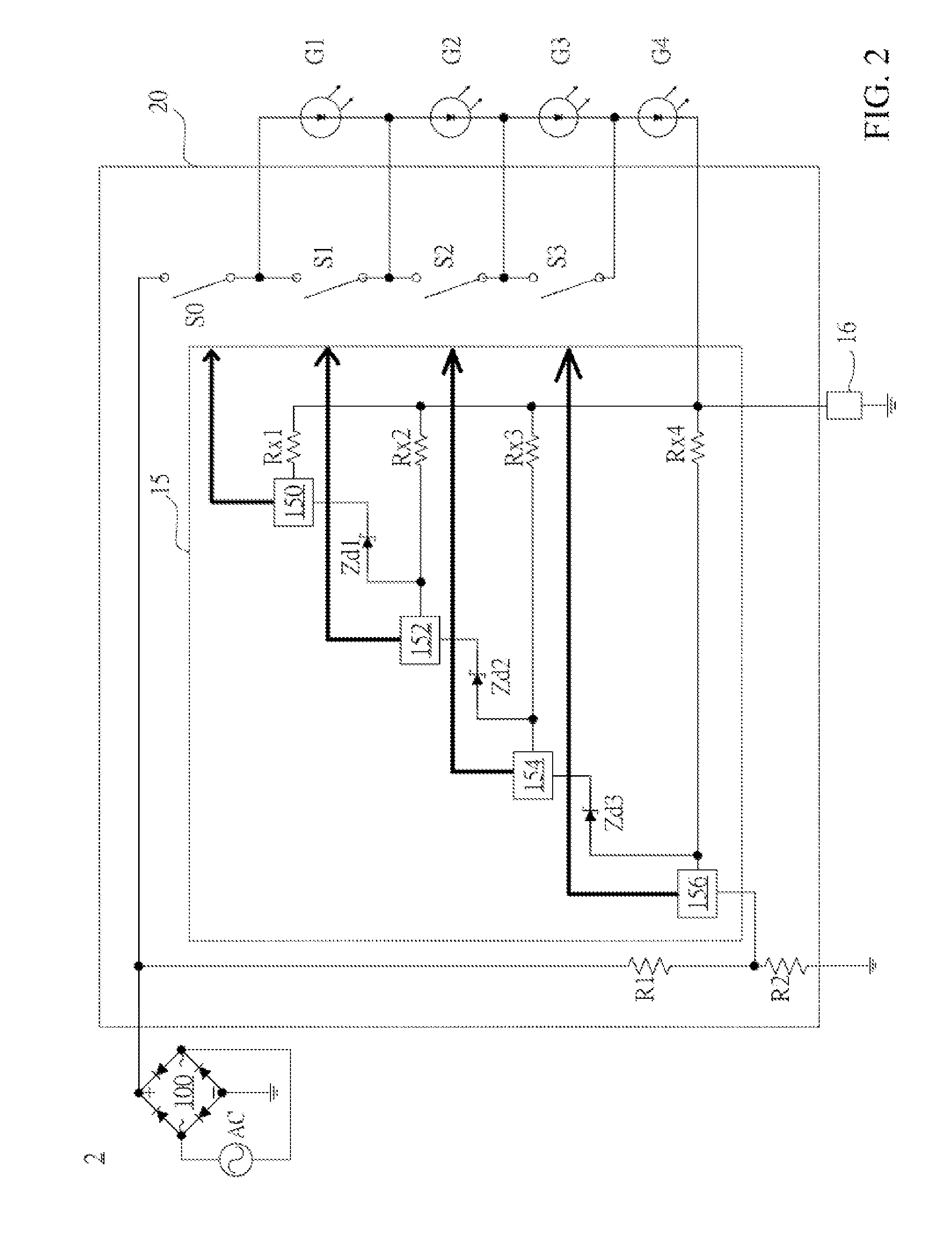 Ac-powered LED light engines, integrated circuits and illuminating apparatuses having the same