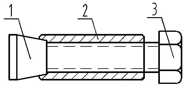 Stepped conical nut fastener