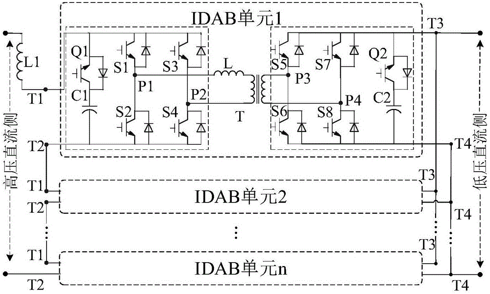 Improved switched capacitor-accessed two-way DC transformer and control method thereof