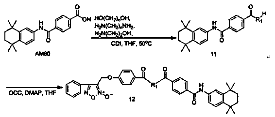 Nitric oxide donor tamibarotene derivatives and their preparation method and use