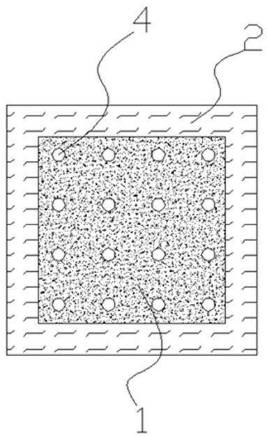 Roadbed ventilation prefabricated part in flexible splicing form