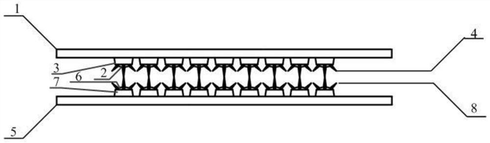 Flexible piezoresistive sensor with multilayer structure and preparation method thereof