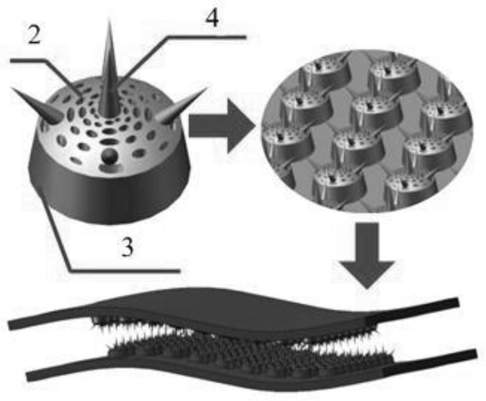 Flexible piezoresistive sensor with multilayer structure and preparation method thereof