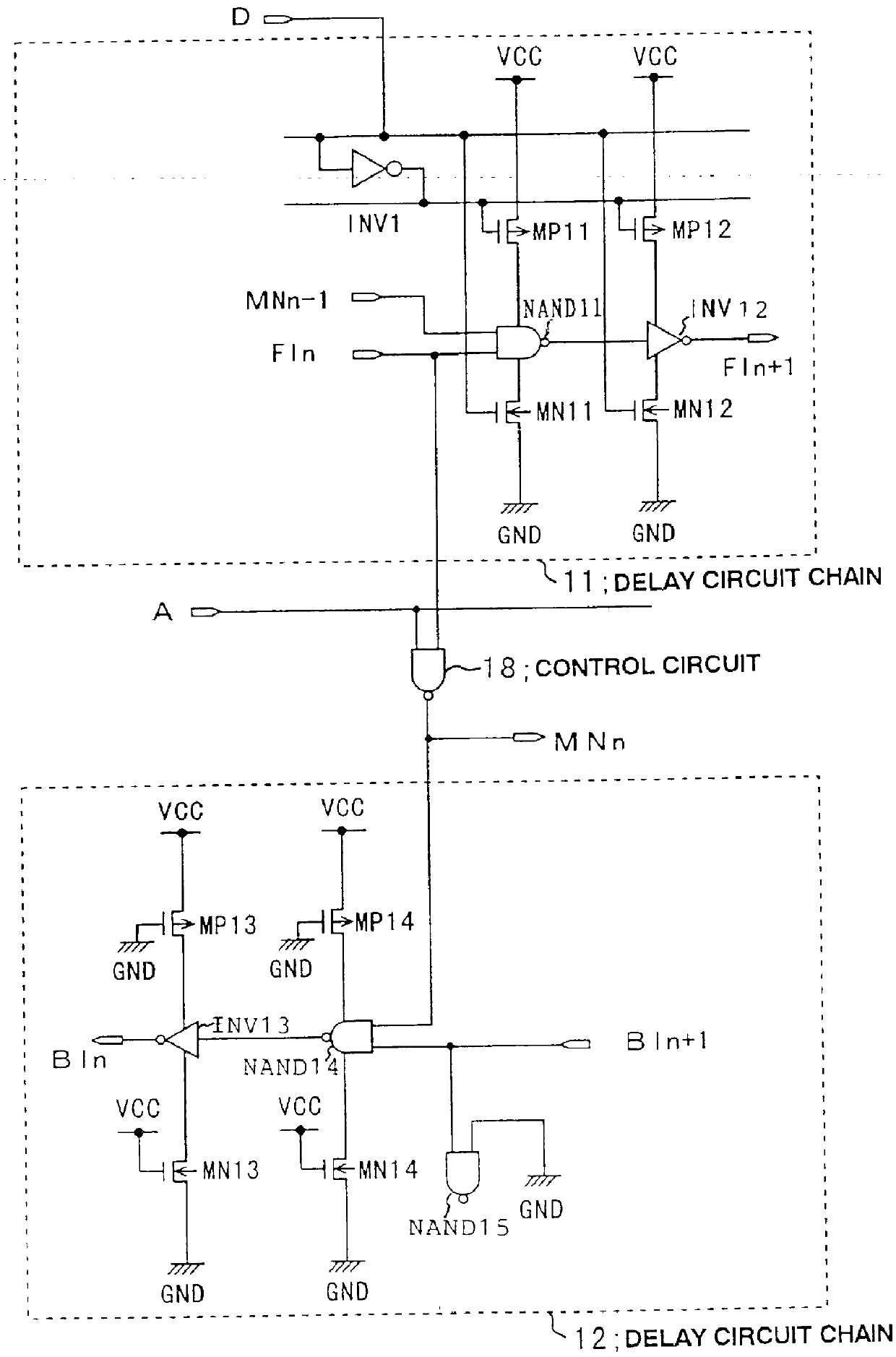 Synchronous delay circuit