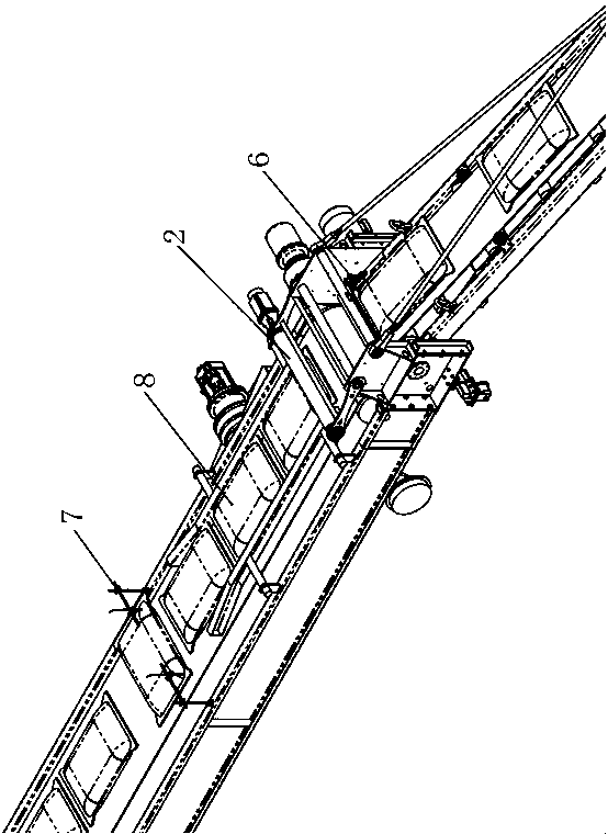 Material separating mechanism and conveying system thereof for bagged material