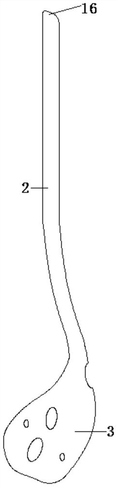 Posterior ankle bone fracture plate