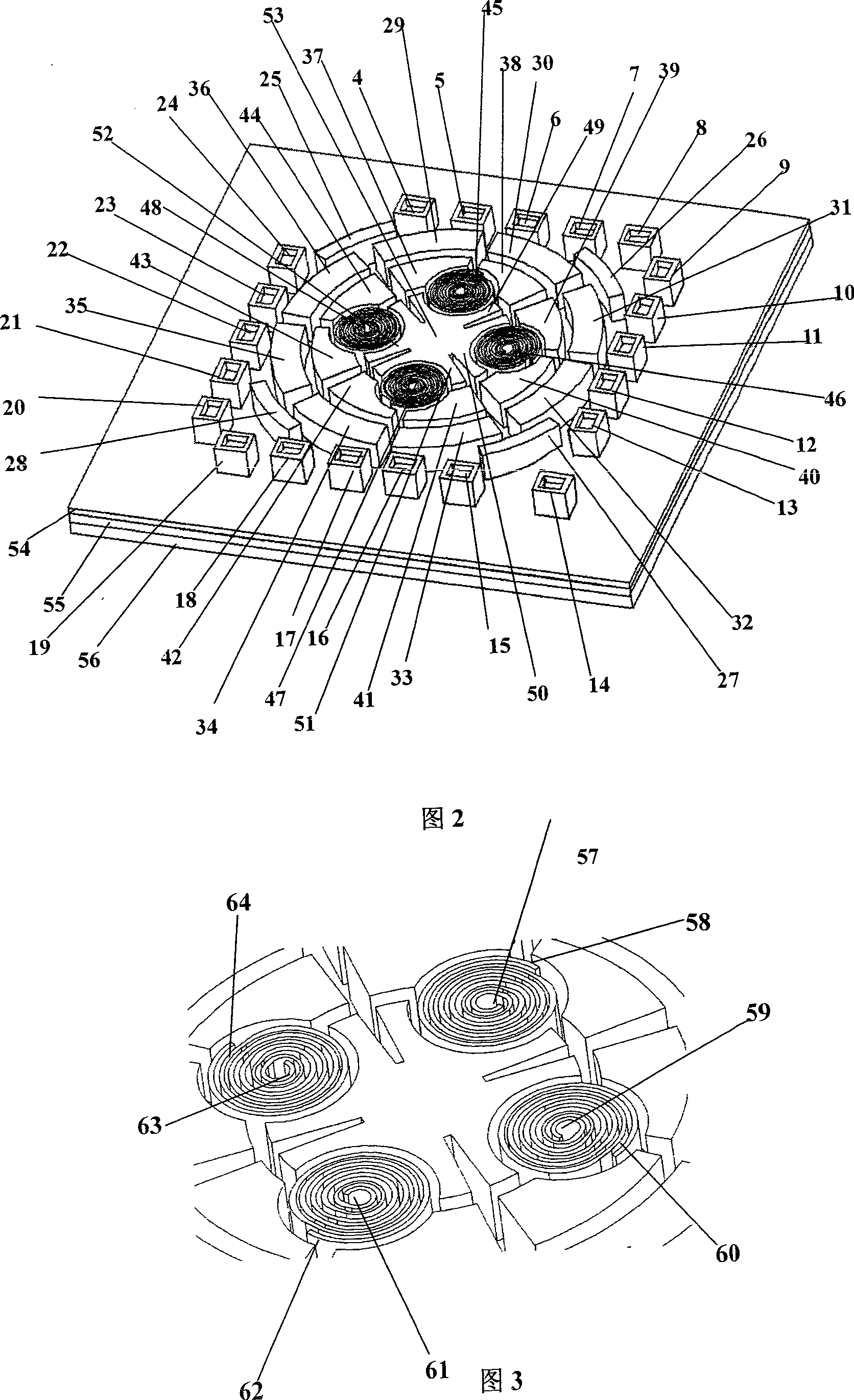 Diamagnetic rotor electromagnetic induction driving micro-gyroscope