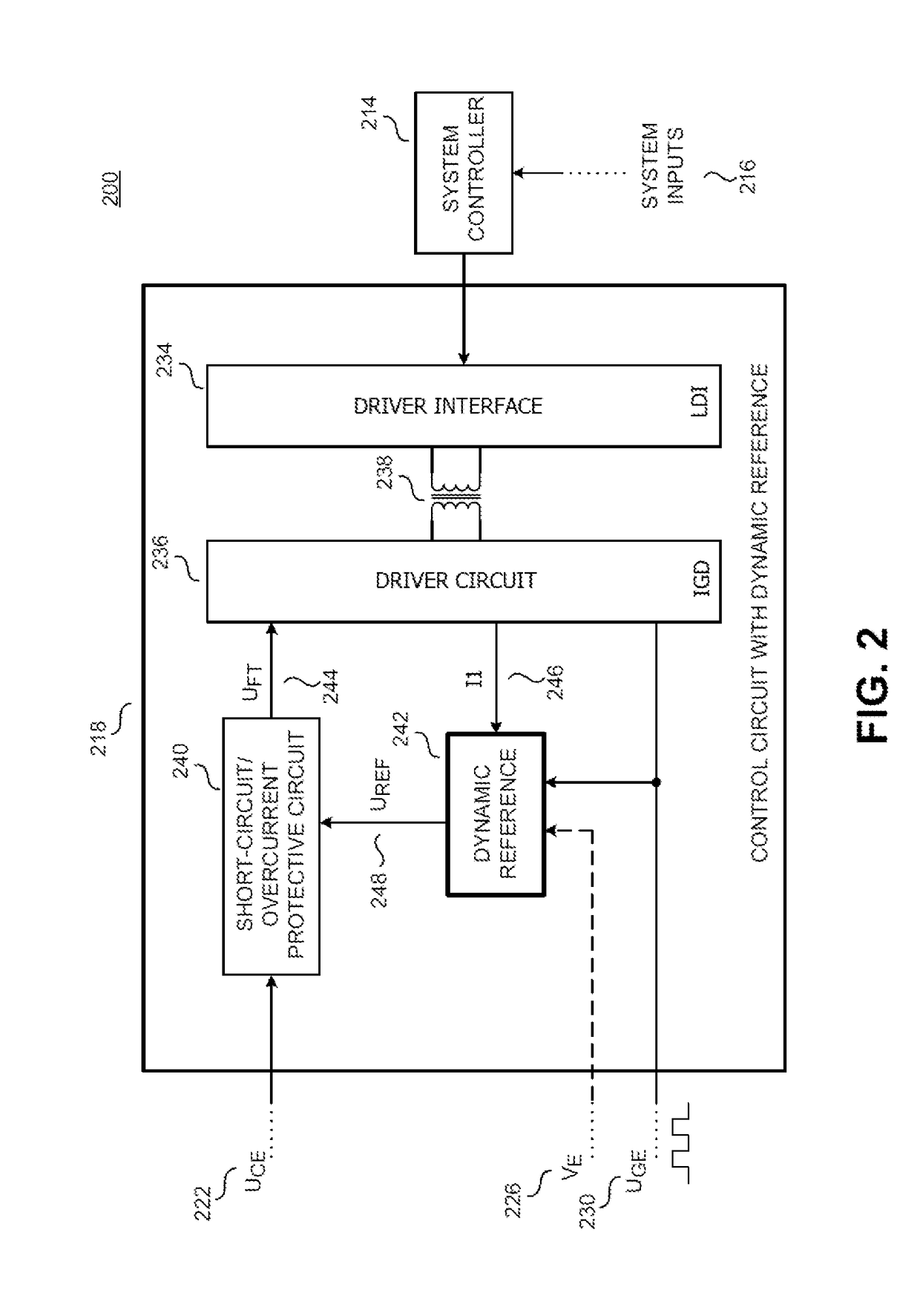 Device and method for producing a dynamic reference signal for a driver circuit for a semiconductor power switch