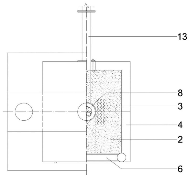 Indoor loading device for breaking hot dry rock through microwave irradiation in simulated geothermal environment