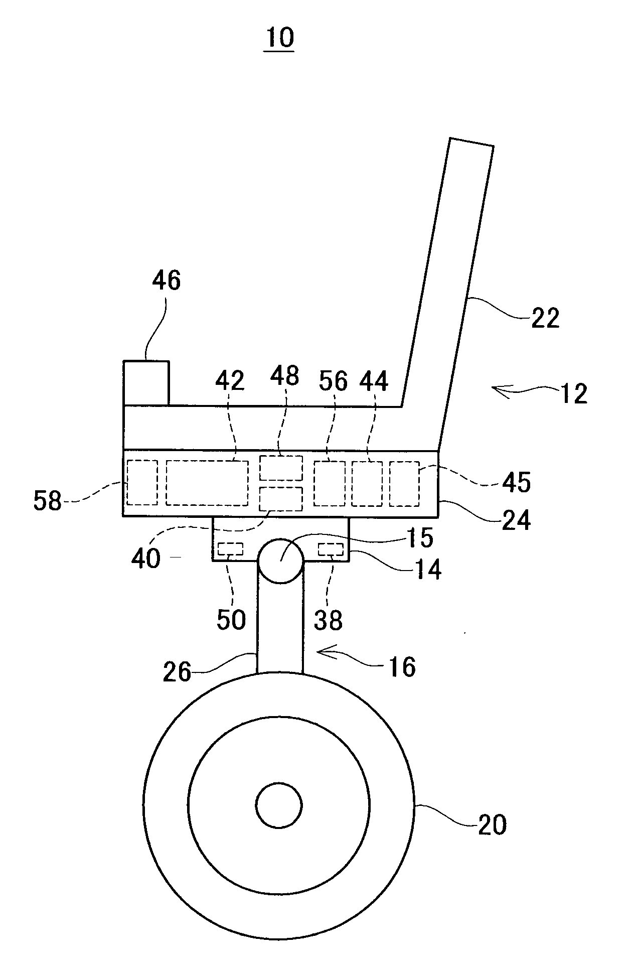 Coaxial two-wheeled inverted pendulum type moving vehicle
