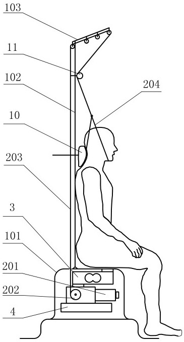 Cervical spondylosis rehabilitation therapeutic apparatus