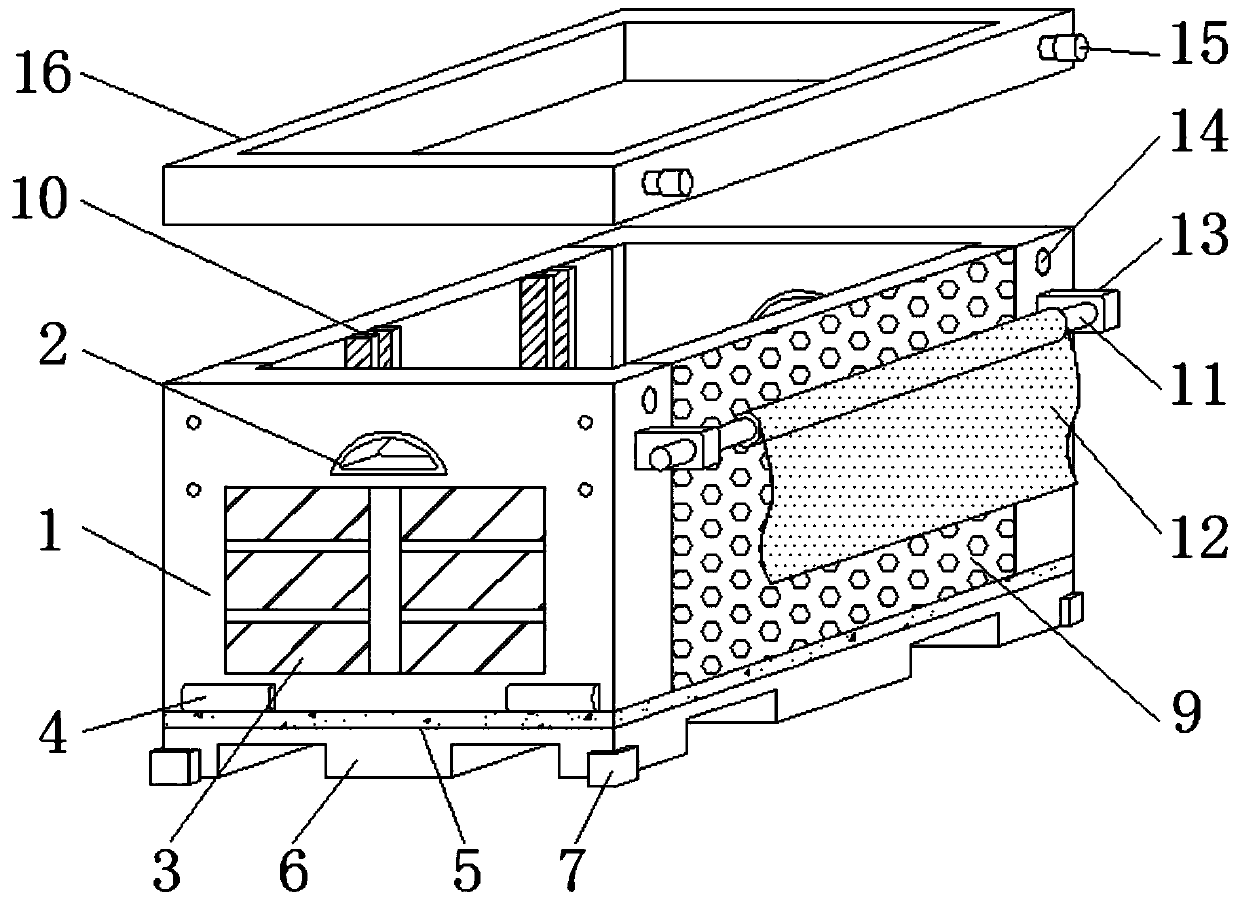 Foldable disassembly-assembly plastic circulation box