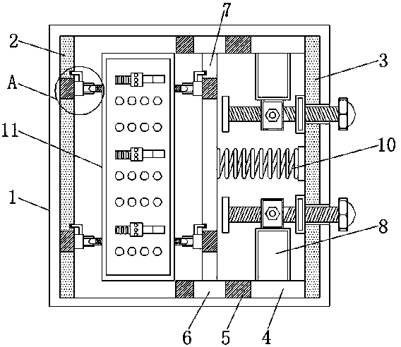 PCB mounting and fixing apparatus convenient to mount and dismount