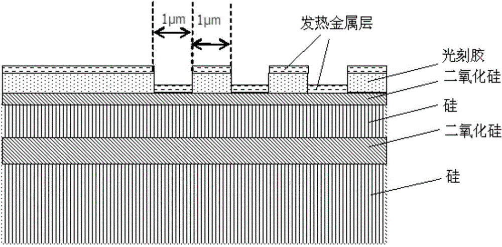 Silicon material heat source structure and manufacturing method thereof