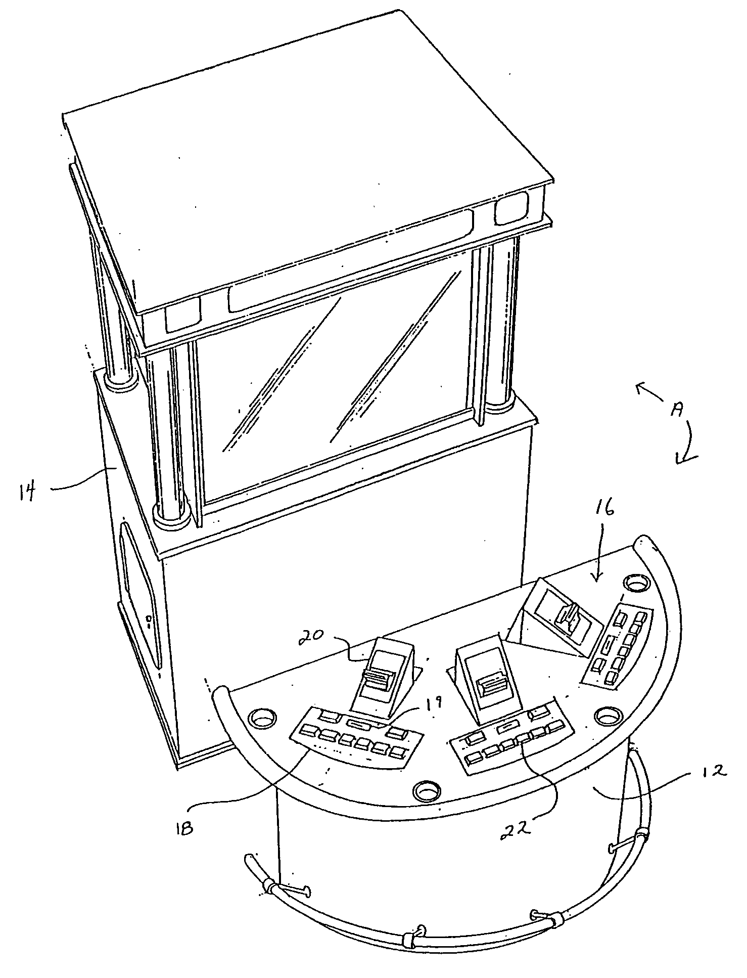 Multiplayer interactive video gaming device