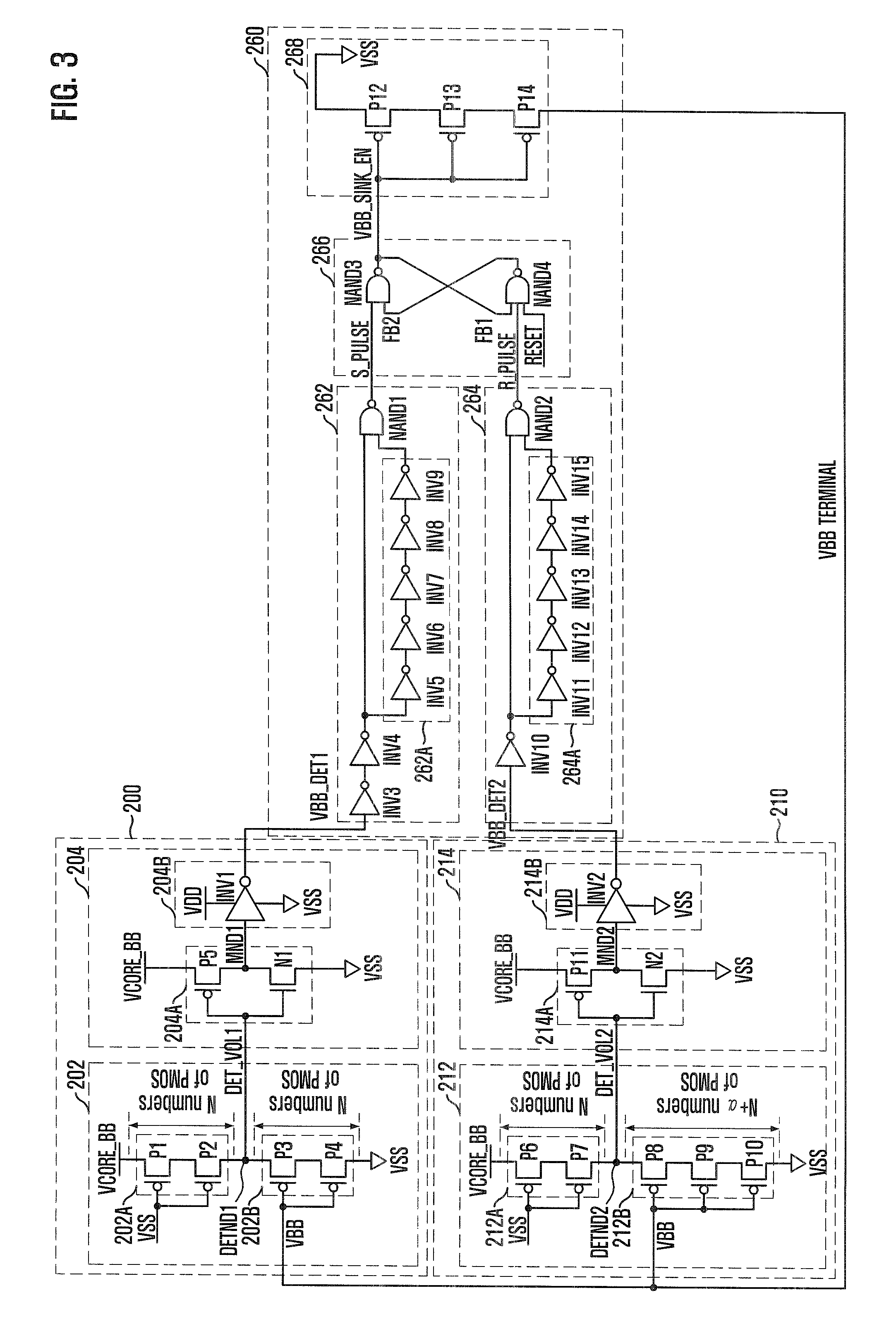 Semiconductor memory device having back-bias voltage in stable range