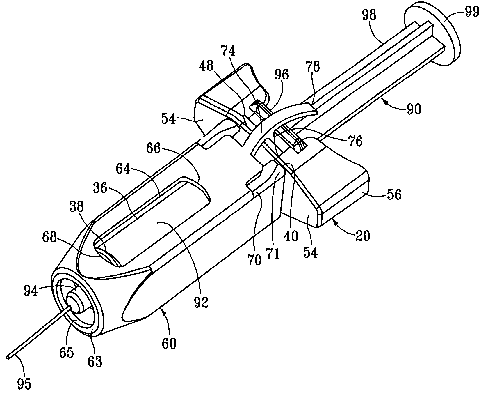 Passive needle guard for syringes