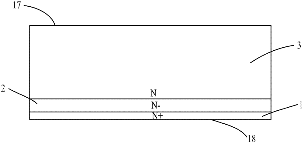 Low-gate charge low-on resistance deep trench power metal oxide semiconductor field effect transistor (MOSFET) device and manufacturing method