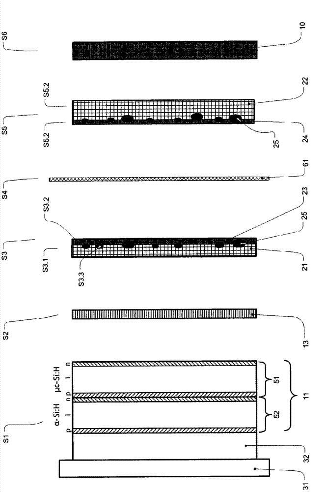 Photoelectrochemical cell, system and process for light-driven production of hydrogen and oxygen with a photoelectrochemical cell, and process for producing the photoelectrochemical cell